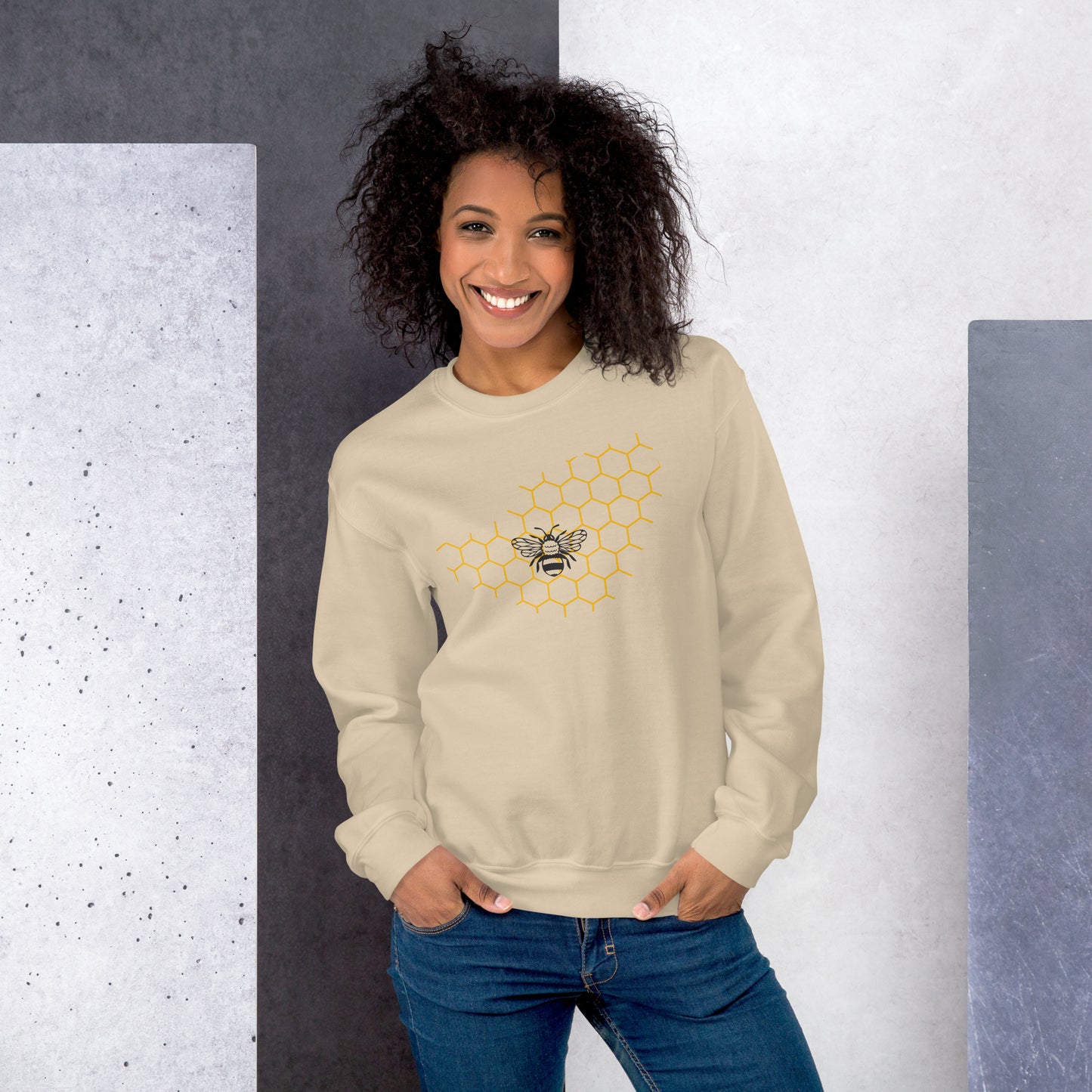 Bee Hexagon Women's Sweatshirt