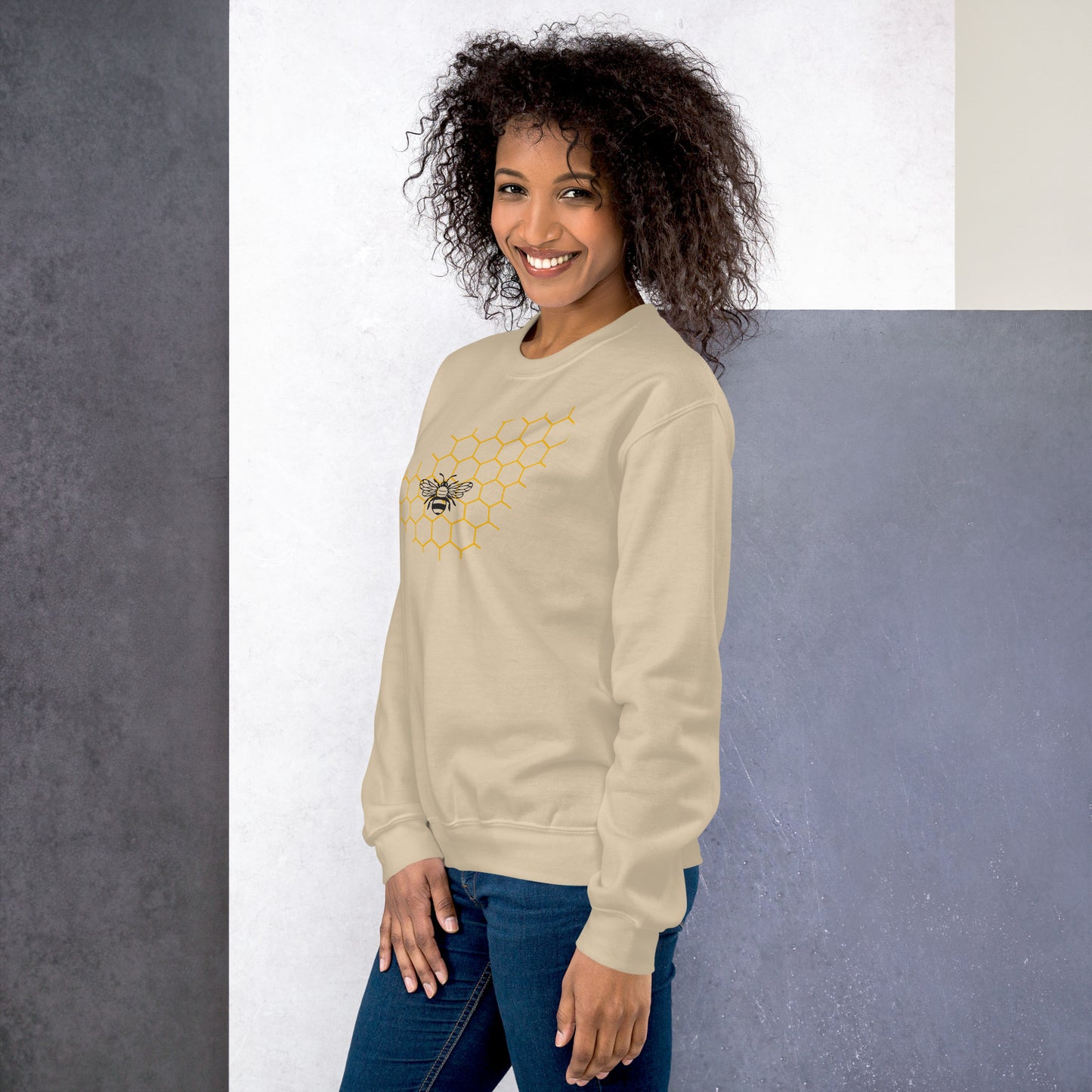 Bee Hexagon Women's Sweatshirt