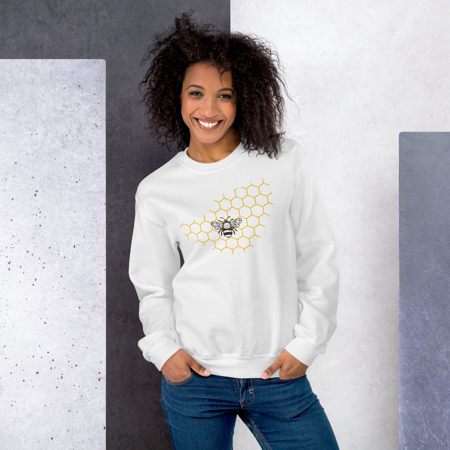 Bee Hexagon Women's Sweatshirt