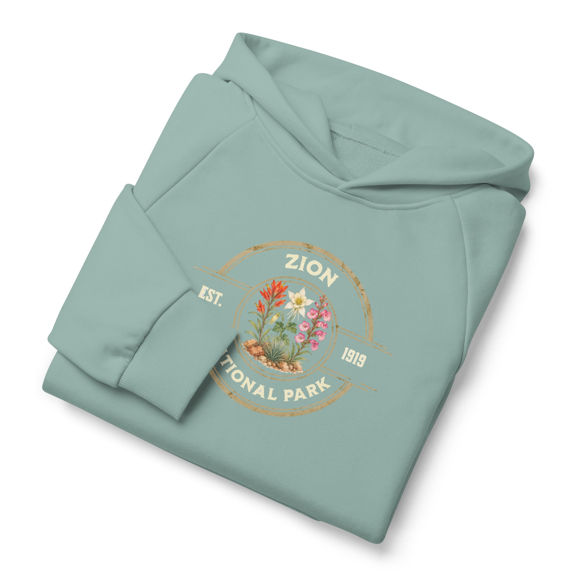 Zion National Park Wildflower Hoodie – Vintage Nature Graphic Sweatshirt for Hikers & Outdoor Lovers Secondary image