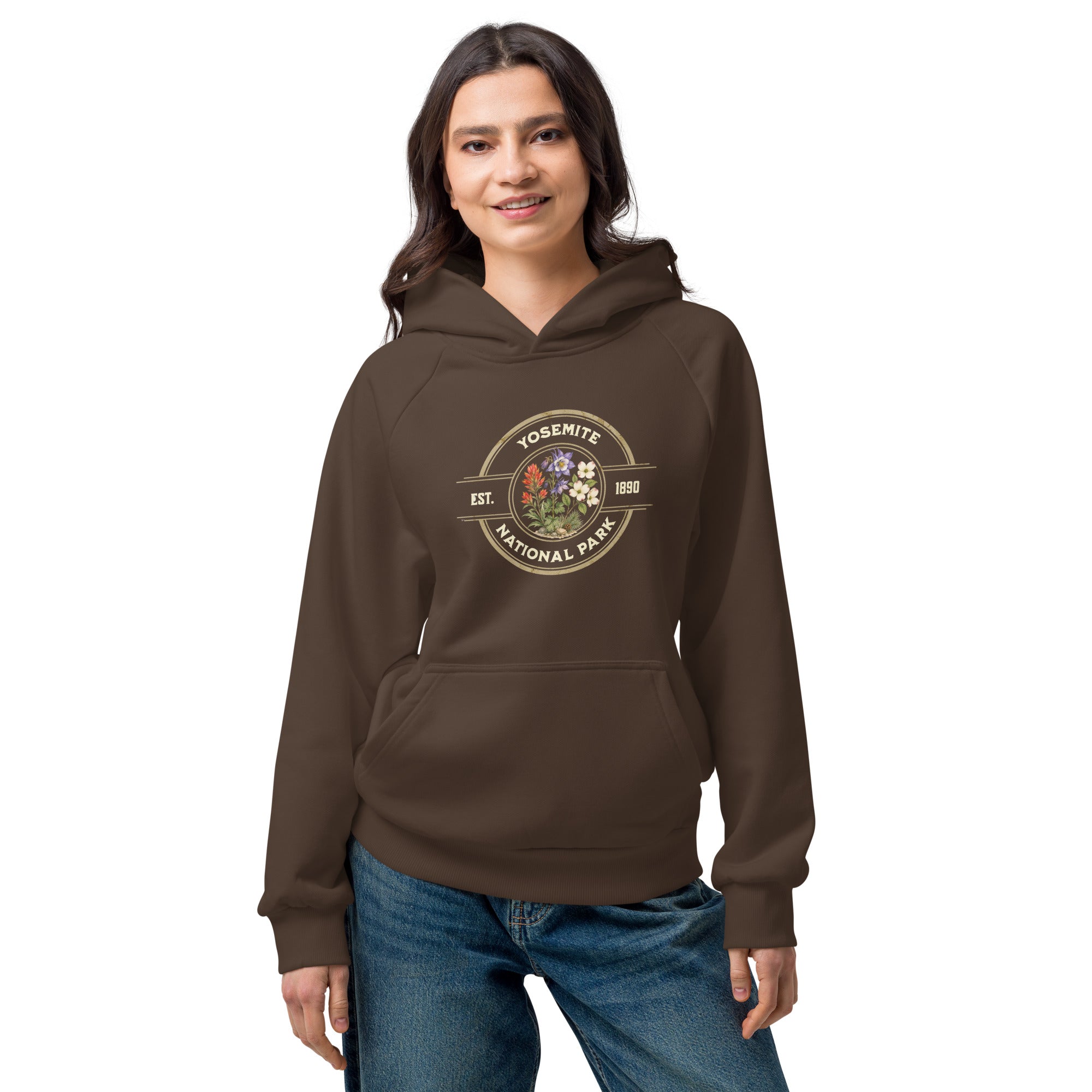 Yosemite National Park Wildflower Hoodie – Vintage Nature Graphic Sweatshirt for Hikers & Outdoor Lovers Secondary image